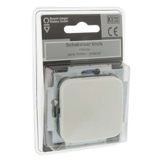 Busch Jaeger Kruisschakelaar | Busch-Jaeger | Reflex (Inbouw, Kruis, Wit) 5405107 K180105006 - 6