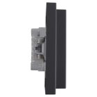 Busch Jaeger Stopcontact | Busch-Jaeger | Future Linear (Geaard, 2-voudig, Zwart) 66.055.50 K180107939 - 2