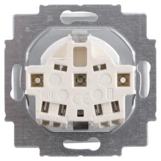 Busch Jaeger Stopcontact | Busch-Jaeger | Future Linear (Randaarde, Wit) 58.060.42 K180107936 - 3