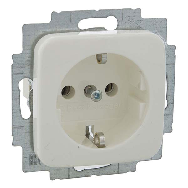 Busch Jaeger Stopcontact | Busch-Jaeger | Reflex (Inbouw, Randaarde, Wit) 34631 6600142 K180106004 - 3