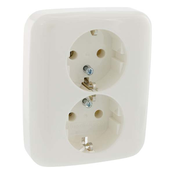 Busch Jaeger Stopcontact | Busch-Jaeger | Reflex (Inbouw, Randaarde, Wit) 34634 66.001.50 K180106615 - 3