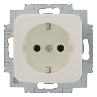 Busch Jaeger Stopcontact | Busch-Jaeger | Reflex (Inbouw, Randaarde, Wit) 6600142 K180106004 - 2