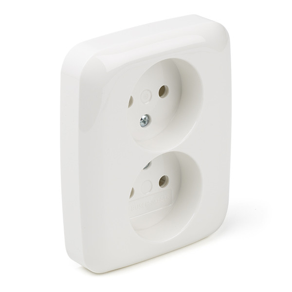 Busch Jaeger Stopcontact | Busch-Jaeger | Reflex (Inbouw, Wit) 34633 66.001.49 K180106618 - 1