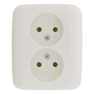 Busch Jaeger Stopcontact | Busch-Jaeger | Reflex (Inbouw, Wit) 34633 66.001.49 K180106618 - 2