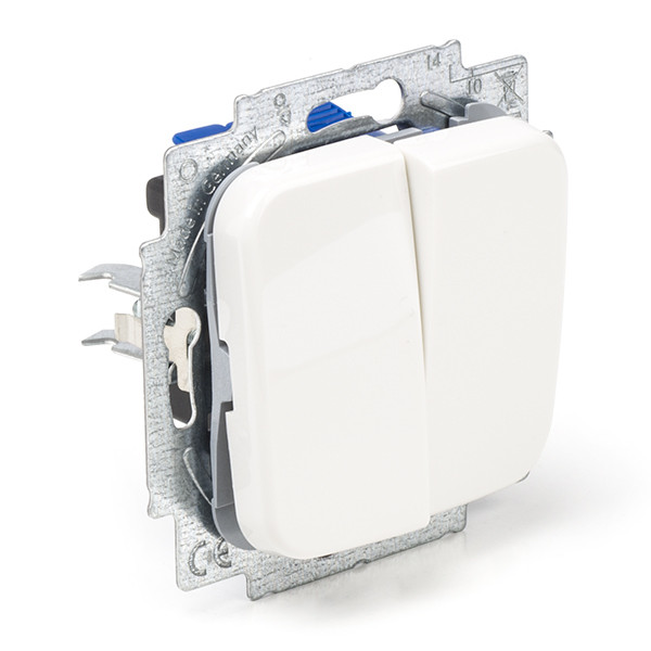 Busch Jaeger Wissel/wisselschakelaar | Busch-Jaeger | Reflex (Inbouw, Wit) 66.000.03 66.001.04 K180106575 - 1