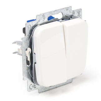 Busch Jaeger Wissel/wisselschakelaar | Busch-Jaeger | Reflex (Inbouw, Wit) 66.000.03 66.001.04 K180106575 - 1