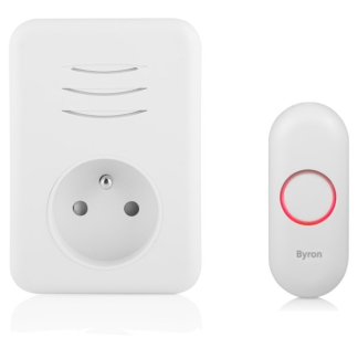 Byron Plug-in deurbel | Byron (Draadloos, 150 meter, Doorsteekstekker, Penaarde) 00.641.25 K170113734 - 2