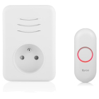 Byron Plug-in deurbel | Byron (Draadloos, 150 meter, Doorsteekstekker, Penaarde) 00.641.25 K170113734 - 2
