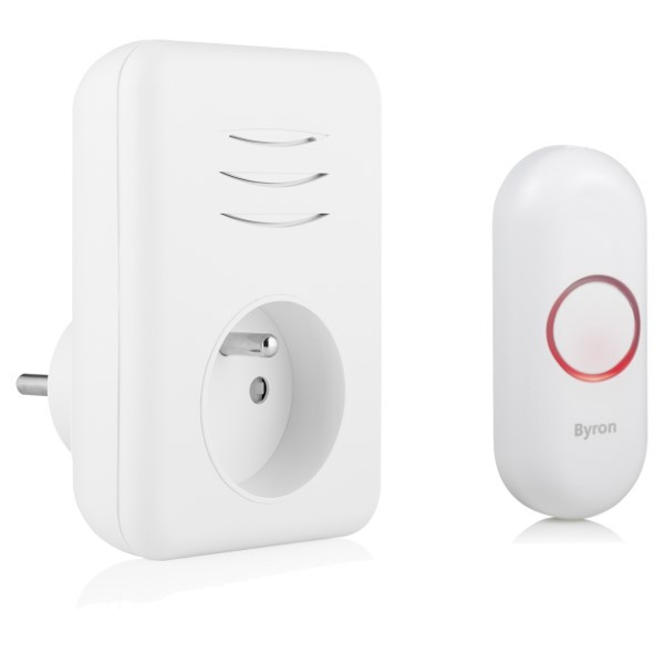 Byron Plug-in deurbel | Byron (Draadloos, 150 meter, Doorsteekstekker, Penaarde) 00.641.25 K170113734 - 3