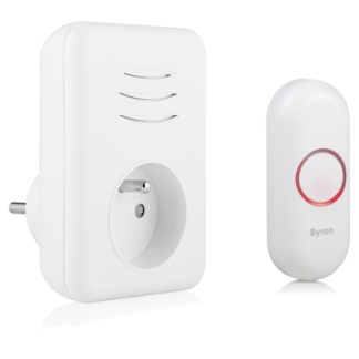 Byron Plug-in deurbel | Byron (Draadloos, 150 meter, Doorsteekstekker, Penaarde) 00.641.25 K170113734 - 3