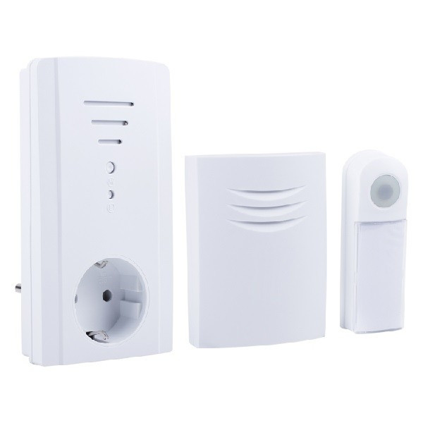 Byron Plug-in deurbel | Byron (Draadloos, 2 ontvangers, 75 meter, Doorsteekstekker) B432E K170113727 - 1