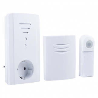 Byron Plug-in deurbel | Byron (Draadloos, 2 ontvangers, 75 meter, Doorsteekstekker) B432E K170113727 - 1