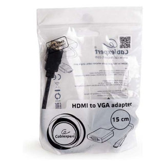 Cablexpert HDMI naar VGA adapter | Cablexpert | 0.15 meter (Jack 3.5 mm, Full HD) A-HDMI-VGA-03 K010113011 - 4