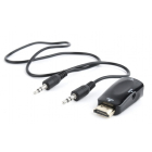 Cablexpert HDMI naar VGA adapter | Cablexpert (Jack 3.5 mm, Full HD) A-HDMI-VGA-02 K010113010