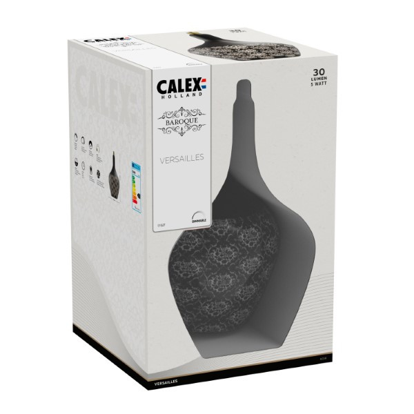 Calex Baroque | Versailles | E27 (5W, 30lm, 1800K, Dimbaar, Zwart) 426320 K170404167 - 3