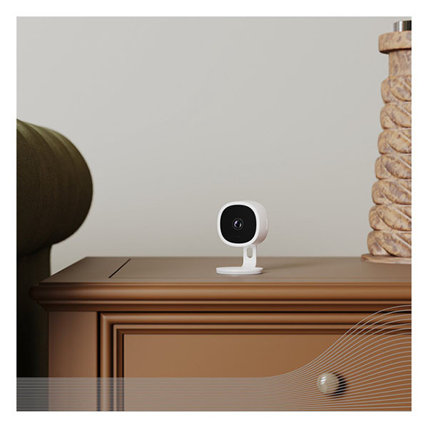 Calex Beveiligingscamera wifi | Calex Smart Home (2K, 10 meter nachtzicht, Gespreksfunctie, Bewegingsdetectie, Binnen) 5501001300 K170202788 - 3