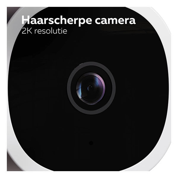 Calex Beveiligingscamera wifi | Calex Smart Home (2K, 10 meter nachtzicht, Gespreksfunctie, Bewegingsdetectie, Binnen) 5501001300 K170202788 - 4