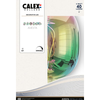 Calex Colors | Avesta | E27 (4W, 150lm, 2000K, Dimbaar, Metallic Opal) 426190 K170203023 - 3