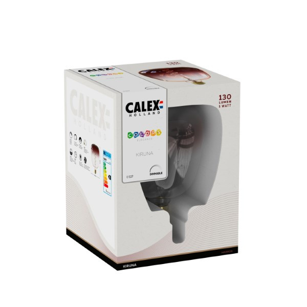 Calex Colors | Kiruna | E27 (5W, 130lm, 1800K, Dimbaar, Bruinrood) 426254 K170404149 - 3