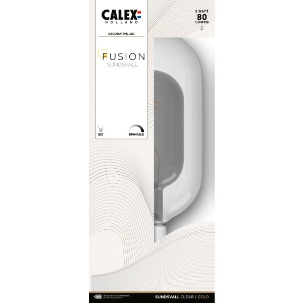 Calex Fusion | Sundsvall | E27 (3W, 80lm, 1800K, Dimbaar, Grijs) 2101001500 K150303636 - 2