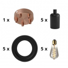 Calex Hanglamp | Calex (E27, 4W, 100lm, 2100K, Dimbaar, Zwart/Koper) K170202633 Calex Hanglamp | Calex (E27, 4W, 100lm, 2100K, Dimbaar, Zwart/Koper) K170202633