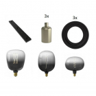 Calex Hanglamp - Calex Colors (LED E27, 4W, Dimbaar, Zwart) K170404139 Calex Hanglamp - Calex Colors (LED E27, 4W, Dimbaar, Zwart) K170404139