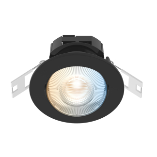 Calex Inbouwspot | Calex Smart Home (Wifi, 4.9W, 345lm, 2700 - 6500K, Zwart) 429272 5601000100 K170203377 - 2