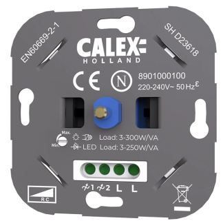 Calex LED dimmer | Calex (Inbouw, Draaiknop, Max. 250 watt) 8901000100 K170202929 - 1