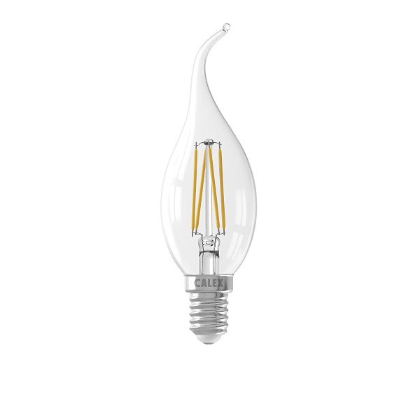 LED lamp E14 | Kaars met punt | Calex 250lm, 2700K, Dimbaar) Calex Kabelshop.nl