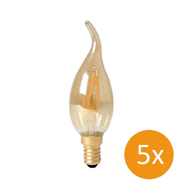 Led Lamp E14 Kaars Calex 5 Stuks 3 5w 200lm 2100k Dimbaar Calex Kabelshop Nl