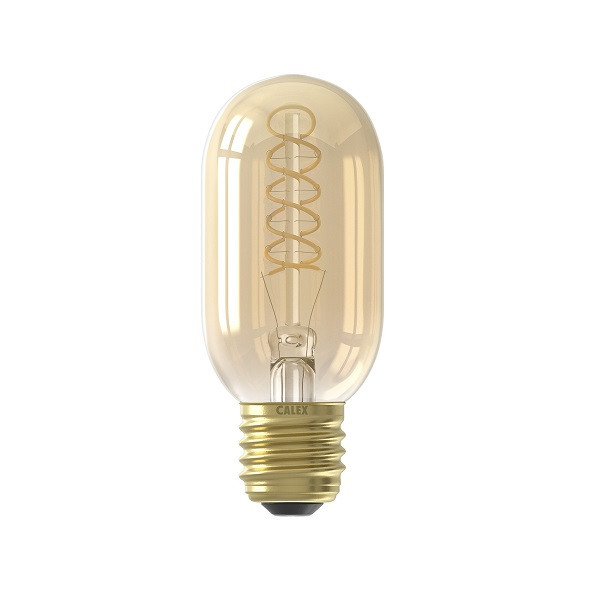 E27 buislampen E27 lampen Verlichting LED lamp E27 | Buis | (3.8W, 250lm, 2100K, Dimbaar, Goud) Kabelshop.nl