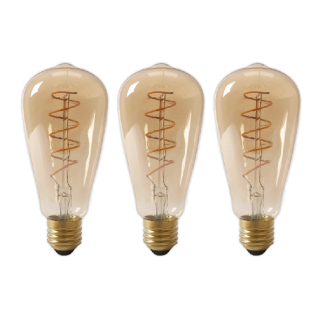 LED lamp E27 | Edison | Calex | 3 stuks (3.8W, 250lm, 2100K, Dimbaar)