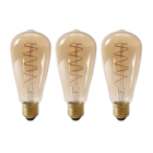 LED lamp E27 | Edison | Calex | 3 stuks (3.8W, 250lm, 2100K, Dimbaar)