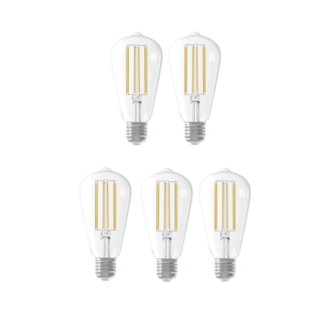 LED lamp E27 | Edison | Calex - 5 stuks (3.5W, 250lm, 2300K, Dimbaar)