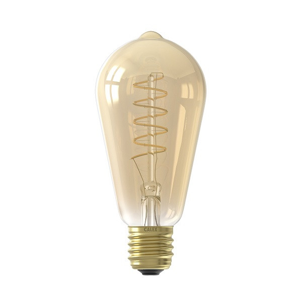 Regenboog Roos vredig E27 edisonlampen E27 lampen Verlichting LED lamp E27 | Edison | Calex  (3.8W, 250lm, 2100K, Dimbaar) Kabelshop.nl