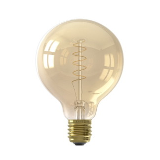 Calex LED lamp E27 | Globe | Calex (3.8W, 250lm, 2100K, Dimbaar, Goud) 1001000900 K170203774 - 