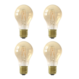 Calex LED lamp E27 | Peer | Calex | 4 stuks (4.5W, 470lm, 2100K, Dimbaar)  V170202461 - 