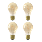 LED lamp E27 | Peer | Calex | 4 stuks (4.5W, 470lm, 2100K, Dimbaar)
