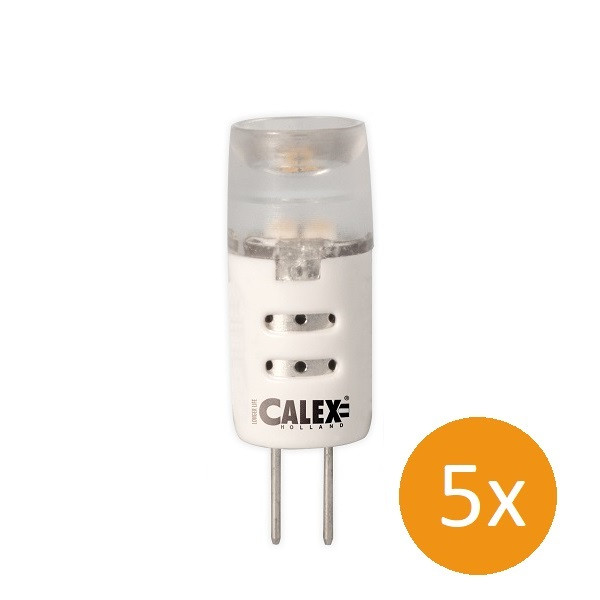 led lamp g4 calex 5 stuks 12v 1 5w 80lm 3000k calex kabelshop nl