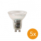 Calex LED spot GU10 | 5 stuks | Calex (5W, 350lm, 2800K, Dimbaar)  V170202428