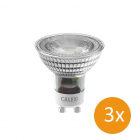 Calex LED spots GU10 | Calex | 3 stuks (220-240V, 2.8W, 2300lm, 2700K) 1301007100 K170203601