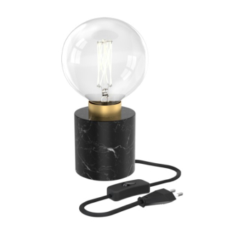 Calex Lampvoet | Calex (E27, Tot 60W, Rond, Zwart marmer) 3001000600 K170203154 - 2