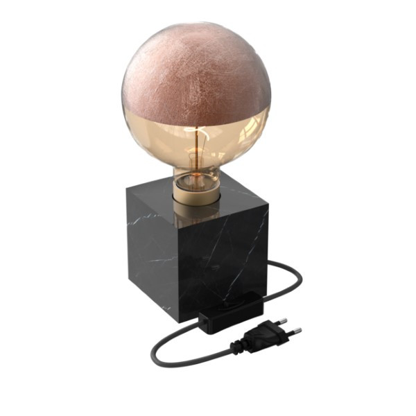 Calex Lampvoet | Calex (E27, Tot 60W, Vierkant, Zwart marmer) 3001001900 K170203153 - 2