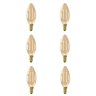 Led lamp E14 | Kaars | Calex | 6 stuks (3.5W, 250lm, 2100K, Dimbaar)