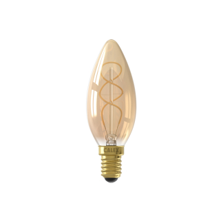 Calex Led lamp E14 | Kaars | Calex (2.5W, 136lm, 2100K, Goud, Dimbaar) 1001002900 K170203886 - 2
