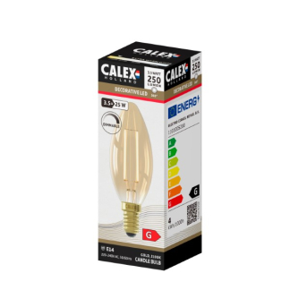 Calex Led lamp E14 | Kaars | Calex (3.5W, 250lm, 2100K, Dimbaar) 1101005200 K170203704 - 3