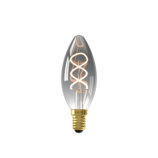 Calex Led lamp E14 | Kaars | Calex (4W, 136lm, 1800K, Dimbaar, Titanium) 1001002400 K170202935 - 1