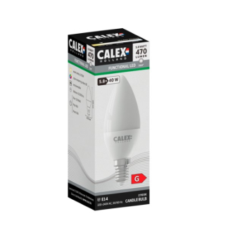 Calex Led lamp E14 | Kaars | Calex (5.8W, 470lm, 2700K) 1301001000 K170202939 - 2