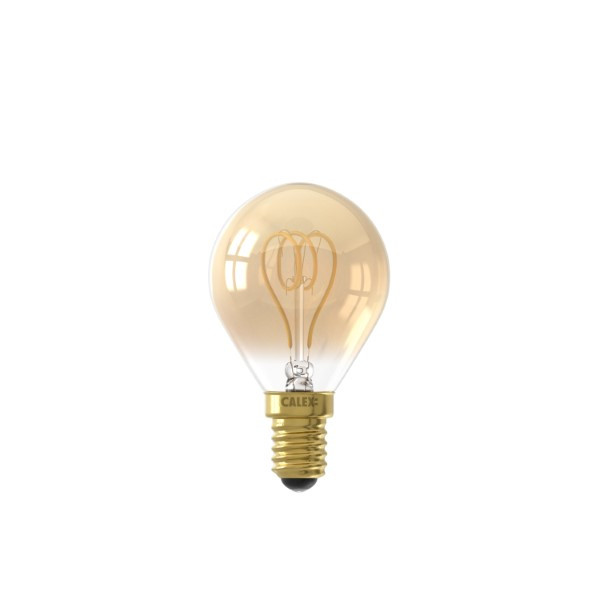 Calex Led lamp E14 | Kogel | Calex (2.5W, 136lm, 2100K, Dimbaar, Goud) 1001002700 K150305135 - 2
