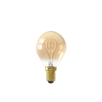 Calex Led lamp E14 | Kogel | Calex (2.5W, 136lm, 2100K, Dimbaar, Goud) 1001002700 K150305135 - 2